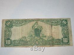 10 1902 $ Morristown New Jersey Nj Banque Nationale De Billets De Banque Bill! Ch. # 1188