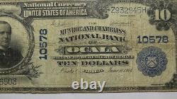 10 $ 1902 Ocala Florida Fl Monnaie Nationale Banque Note Bill Ch. #10578 F15 Pmg