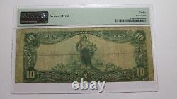 10 $ 1902 Oklahoma City Oklahoma Ok Monnaie Nationale Banque Note Bill Ch #8472 F12