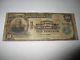 $ 10 1902 Pittsburg Kansas Ks Billet De Banque De La Monnaie Nationale! Ch. # 8418 Rare