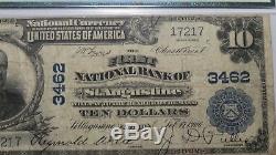 10 $ 1902 St. Augustine Florida Fl Billets De Banque En Billets De Banque Nationaux Bill Ch. # 3462 Pmg