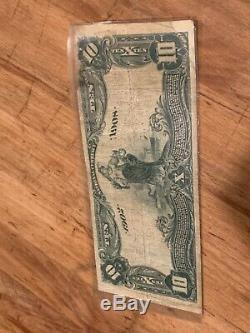 10 $ 1902 Toronto Oh Banque Nationale Monnaie Remarque Rare