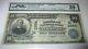 10 € 1902 Vincennes Indiana In Billet De Banque National En Monnaie Projet De Loi N ° 3864 Pmg Vf20