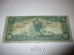 $ 10 1902 Warwick New York Ny Banque De Billets De Banque Nationale Note Bill! Ch. # 314 Rare
