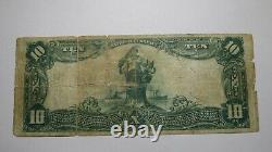 10 1902 $ Washington D. C. Monnaie Nationale Note De La Banque Bill Ch. 6716 Américain N.-b.