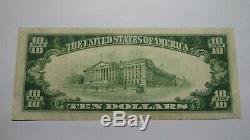 10 $ 1929 À New York Ny Batavia Banque Nationale Monnaie Note Bill! Ch. # 340 Vf ++