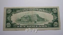 10 1929 Aberdeen Washington Wa Monnaie Nationale Banque Note Bill Ch. #12704 Vf