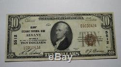 10 $ 1929 Albany, Géorgie Géorgie Billet De Banque! Ch. # 5512 Vf