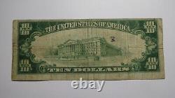 $10 1929 Albany New York NY Billet de banque de devise nationale de la banque Ch. #1301 Agréable