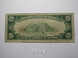 10 $ 1929 Albuquerque Nouveau Mexique NM Billet de Banque National #12485 BON+