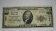 10 $ 1929 Allentown Pennsylvania Pa Banque Nationale Monnaie Note Bill! # 1322 Fin