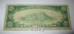 10 $ 1929 Anaheim Californie Ca Banque De Billets De Banque Nationale Note Bill Ch. # 10228 Amende