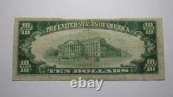 $10 1929 Auburn Maine Me Monnaie Nationale Banque Bill Charte #2270 Fine