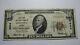 10 $ 1929 Augusta Kansas Ks Banque Nationale Monnaie Note Bill! Ch. # 6643 Vf
