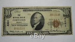 10 $ 1929 Billet De Banque Corvallis Oregon Ou Monnaie Nationale Bill Ch. # 4301 Fin