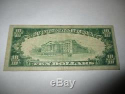 10 $ 1929 Billet De Banque De La Monnaie Nationale Toledo Ohio Oh! Ch. # 91 Fine
