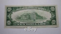 10 $ 1929 Billet De Banque En Monnaie Nationale Rapid City Dakota Du Sud Sd! # 14099 Xf +