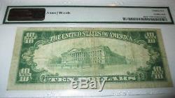 10 $ 1929 Billet De Banque En Monnaie Nationale Roscoe New York Ny # 8191 Vf Pmg