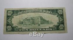 10 $ 1929 Billet De Banque National De La Devise Nationale De Long Beach, Californie Ca # 11873