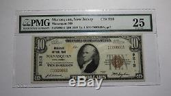 10 $ 1929 Billet De Banque National En Devise Du Manasquan New Jersey Nj Bill Ch. # 9213 Vf