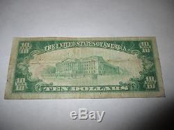 10 $ 1929 Billet De Banque National En Devise Fulton Kentucky Ky Bill Ch. # 6167 Amende