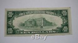 10 $ 1929 Billet De Banque National En Devises Du Keyport New Jersey Nj - Bill Ch. # 4147 Vf ++