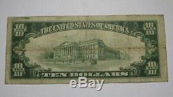 10 $ 1929 Billet De Banque National En Monnaie De New Castle, Pennsylvanie, États-unis - Projet De Loi N ° 562 - Fine