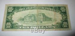 10 $ 1929 Billet De Banque National En Monnaie De San Diego En Californie, Californie, Bill Ch. # 3050 Amende