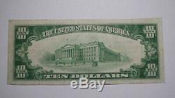 10 $ 1929 Billet De Banque National En Monnaie Nationale Du Michigan À Crystal Falls, Projet De Loi N ° 11547 Vf ++