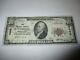 10 $ 1929 Billet De Banque National En Monnaie Nationale Wilmerding Pennsylvanie Pa Bill Ch. # 5000