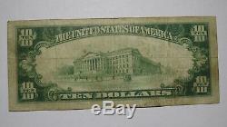 10 $ 1929 Billet De Billet De Banque En Monnaie Nationale De San Leandro, Californie, Californie! # 13217 Fin