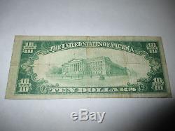 10 $ 1929 Billet De Billet De Banque En Monnaie Nationale Du New Jersey Nj À Washington! # 860 Vf