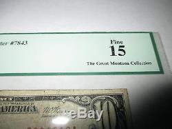 10 $ 1929 Billet De Billet De Banque En Monnaie Nationale Hampton Iowa Ia! Ch. # 7843 Fin! Pcgs
