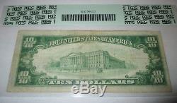 10 $ 1929 Billet De Monnaie National Ironwood Michigan MI National Bill Bill Ch. # 12387 Vf