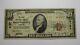 $10 1929 Billet De Banque De La National Currency Bank De L'indépendance, Missouri, Mo, Numéro De Série #4157, Rare