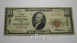 10 $ 1929 Billets De Banque De La Devise Nationale Biddeford Maine Me - Bill Ch. # 1089 Amende