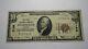 10 $ 1929 Birmingham Alabama Al Banque Nationale Monnaie Note Bill! Ch. # 3185 Fin