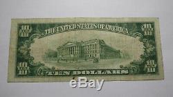 10 $ 1929 Birmingham Alabama Al Banque Nationale Monnaie Note Bill! Ch. # 3185 Fin