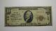10 1929 Birmingham Alabama Al Monnaie Nationale Banque Note Bill Ch. #3185 Vf