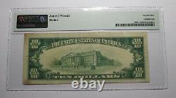 10 1929 Blanchard Oklahoma Ok Monnaie Nationale Banque Note Bill #8702 Vf25 Pmg