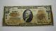 10 $ 1929 Burlington Kansas Ks Banque Nationale Monnaie Note Bill Ch. # 3170 Rare
