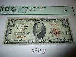 10 $ 1929 Calumet Michigan MI Banque De Monnaie Nationale Note Bill Ch. # 3457 Vf20