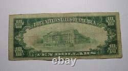 10 $ 1929 Cape May Court House New Jersey Monnaie Nationale Bill #7945