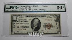 10 $ 1929 Chicago Heights Illinois IL Banque Nationale Monnaie Notez Le Projet De Loi # 5876 Vf30