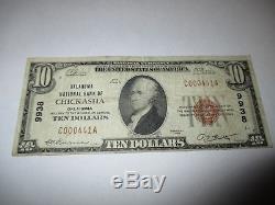 $ 10 1929 Chickasha Oklahoma Ok Banque De Billets De Banque Nationale Bill! Ch. # 9938 Fine