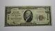 10 $ 1929 Cleveland Ohio Oh National Monnaie Banque Bill! Charte #4318 Rare