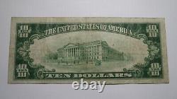 $10 1929 Clinton Iowa Ia National Currency Bank Note Bill Ch. #2469 Rare Vf
