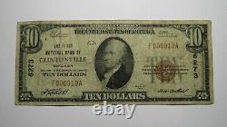 10 1929 Clintonville Wisconsin Wi Monnaie Nationale Banque Note Bill Ch. Numéro 6273