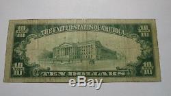 10 $ 1929 Collegeville Pennsylvania Pa Banque Nationale Monnaie Note Bill 8404 Fin