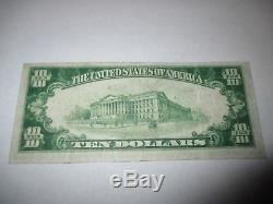 10 $ 1929 Colorado Springs Colorado Co Monnaie Nationale Note De Banque Bill 3913 Fine